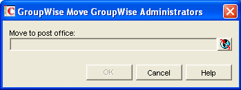 GroupWise Move dialog box