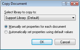 Copy Document dialog box