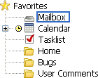 Favorites Folder List