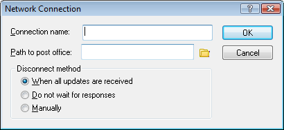 Network Connection dialog box