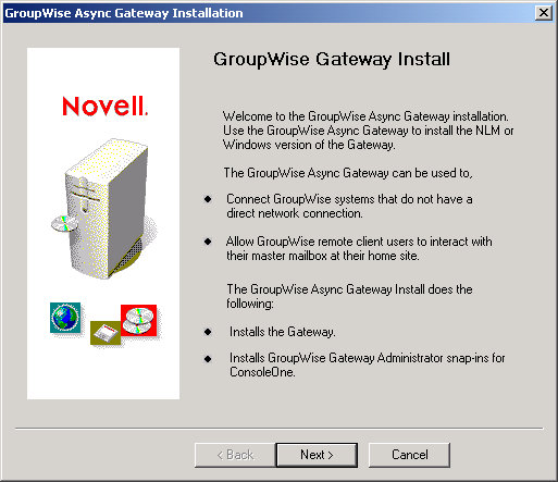Async Gateway Installation program