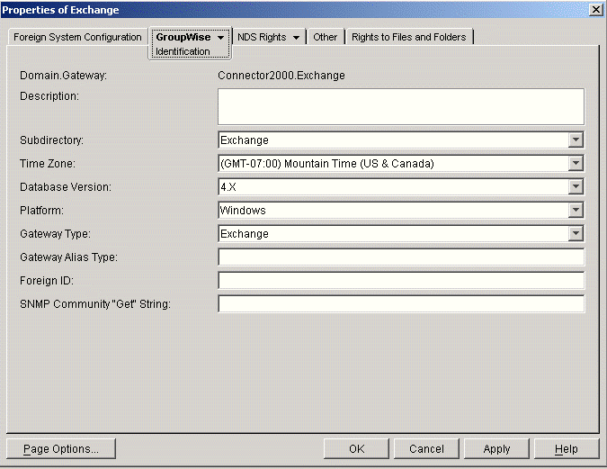 Identification page