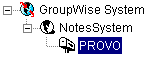 Non-GroupWise domain representing the Notes system