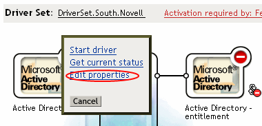 Edit Properties of the Driver Object