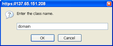 Type the Class name