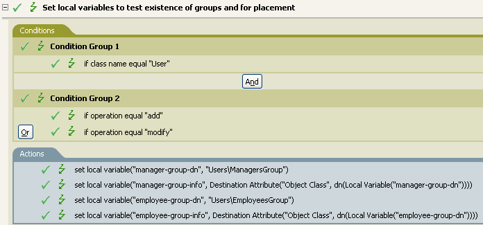 Local variable to test for the existence of groups and for placement