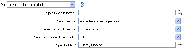 Move destination object