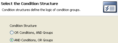 Condition structure