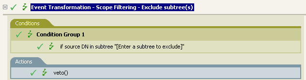 Event Transformation - Scope Filtering - Exclude subtrees