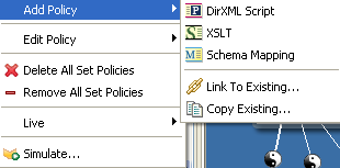 Schema Map policy Policy Flow view additional options