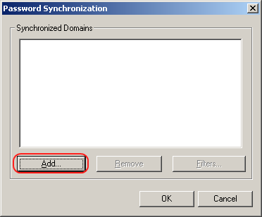 List of domains to synchronize passwords.