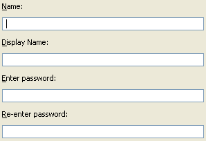 Named passwords fields