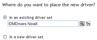 Selecting the Driver Set