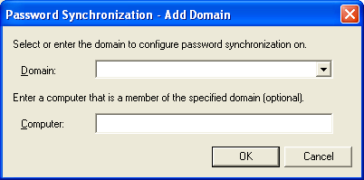 Add domain dialog box
