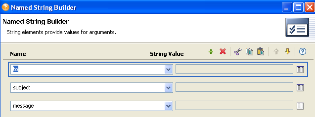 Selecting the name of the string in a drop-down list
