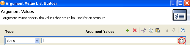 Opening the Argument Builder.