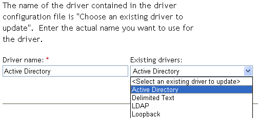 Driver Selection