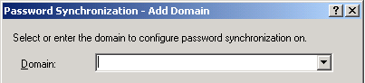 Enter the Name of the Domain
