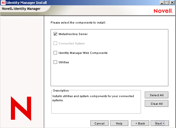 The Metadirectory Server option