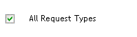 All Request Types check box 