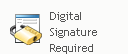 Digital Signature Required icon 