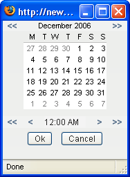 Calendar control 