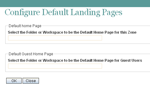Default Landing Page page for the Teaming site