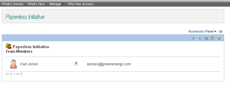 Team Workspace Template Example