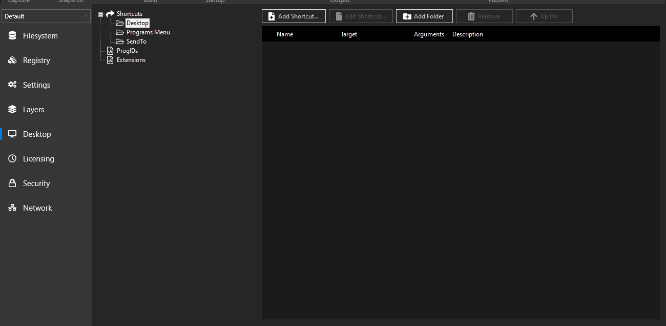 Turbo Studio Desktop Settings