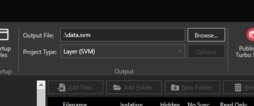 Turbo Studio Large Application Output File