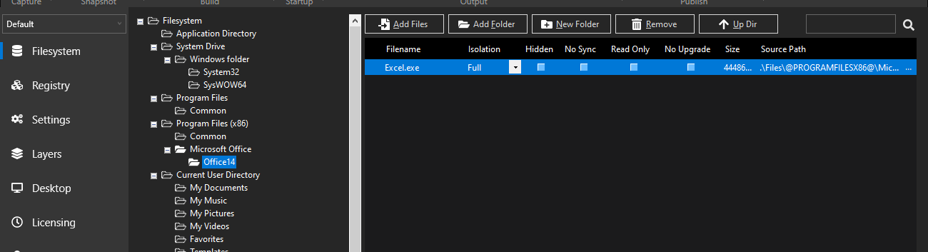 Turbo Studio Large Application Filesystem