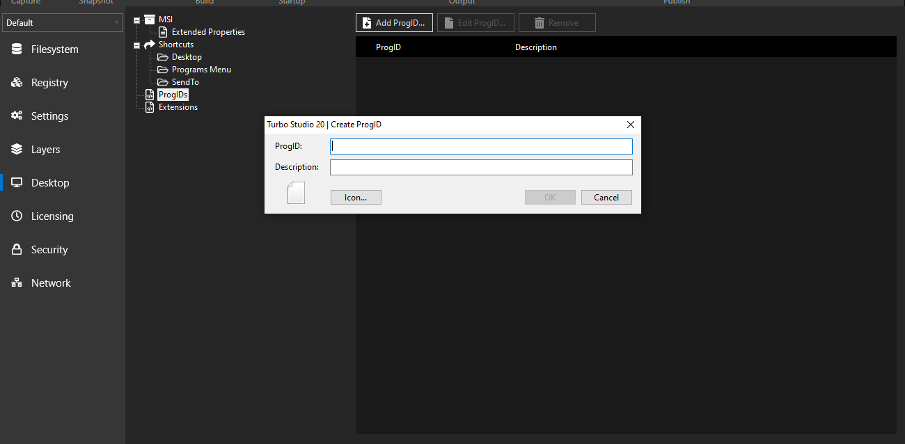 Turbo Studio Desktop ProgIDs