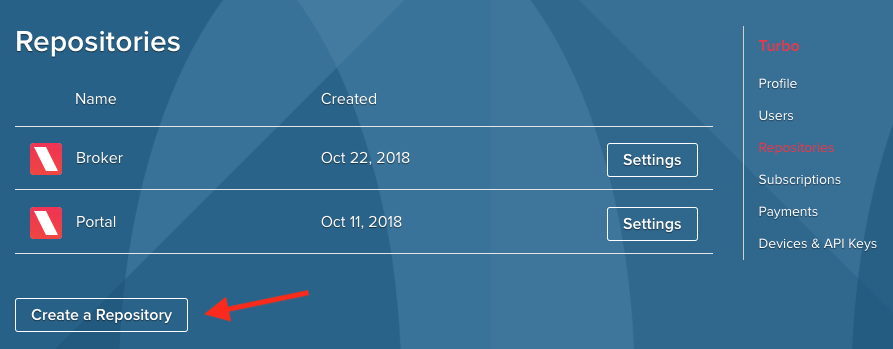 Create repository link