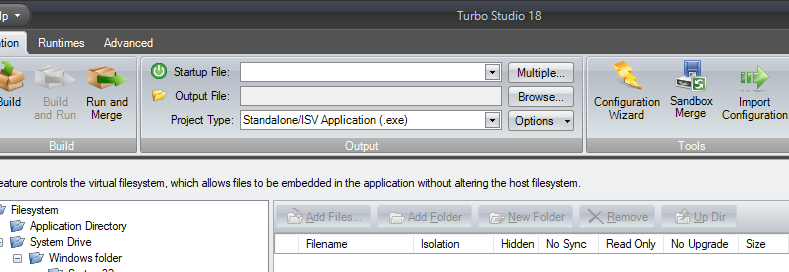 Studio container settings