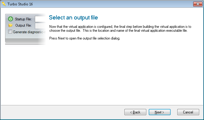 Studio snapshot output file