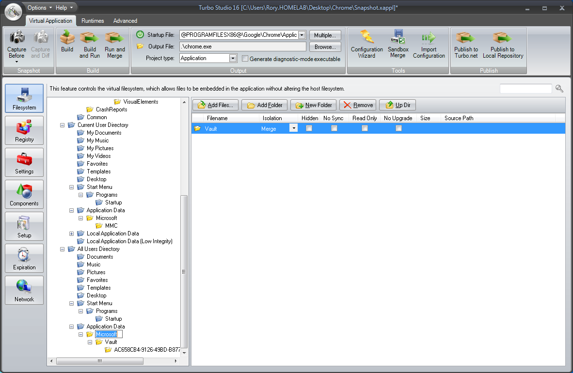 Studio snapshot rename folder