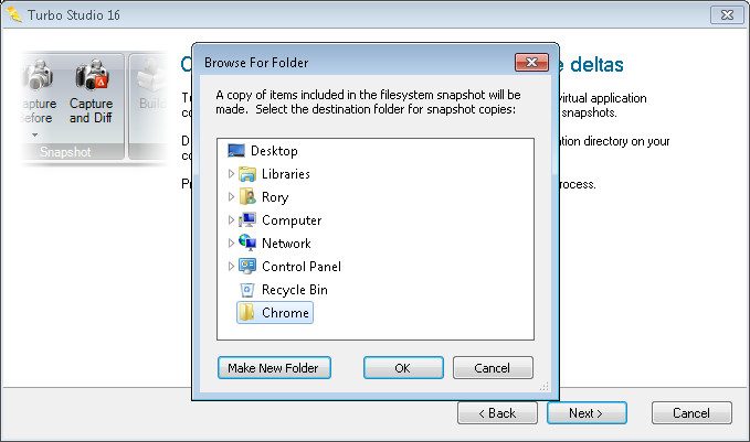 Studio snapshot browse