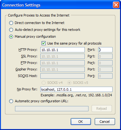 Setting up Firefox browser