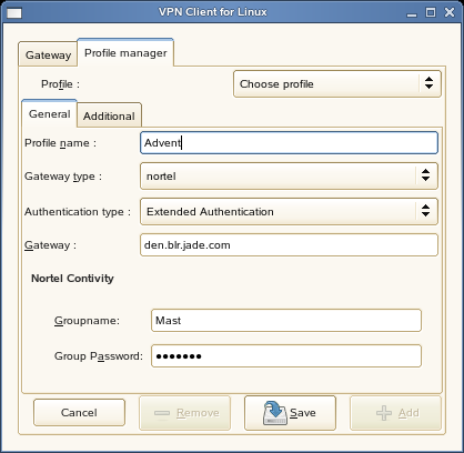 Nortel gateway general configuration