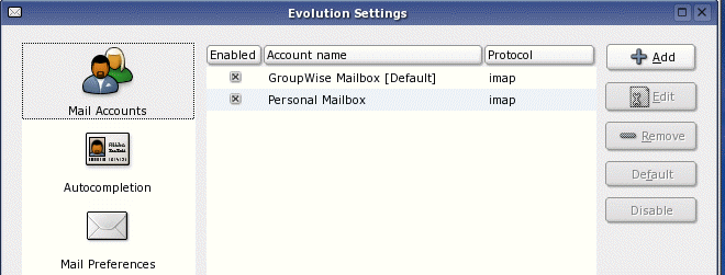 Evolution Settings page