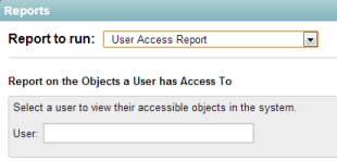 User Access page