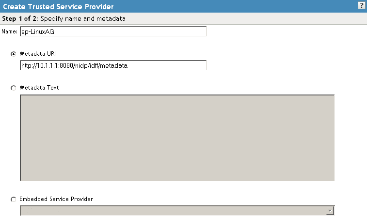 Trusted service provider name and metadata