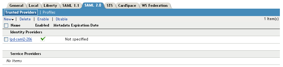 Trusted provider list