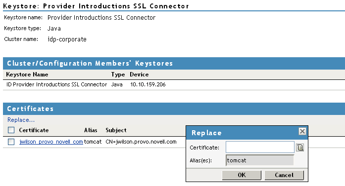 Replacing Identity Server certificates