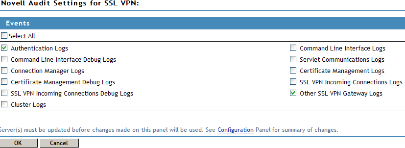 Configuring Novell Audit