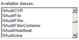 Available object classes in iManager