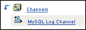 MySQL log channel object in iManager