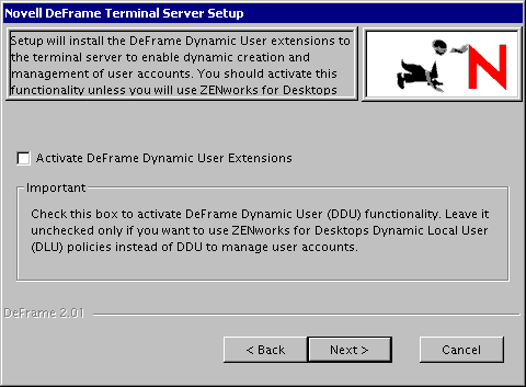 Activate DeFrame Dynamic User extensions