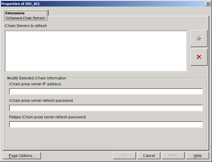 OnDemand iChain Refresh page on an iChain ACL Rule object