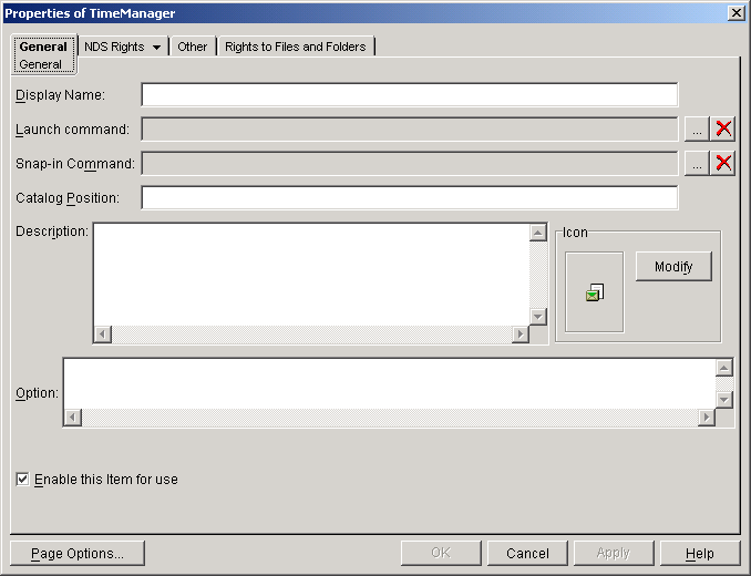 General page on an OnDemand Services CommerceItem object